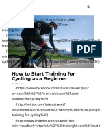 How To Start Training For Cycling As A Beginner - CTS
