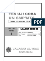 TUC UN Matematika SMP Tahap 0-Matematika