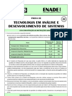 Prova - Análise e Desenvolvimento de Sistemas