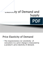 Elasticity Demand and Supply