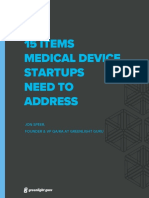 15 Items For Medical Device Startups To Address - GG