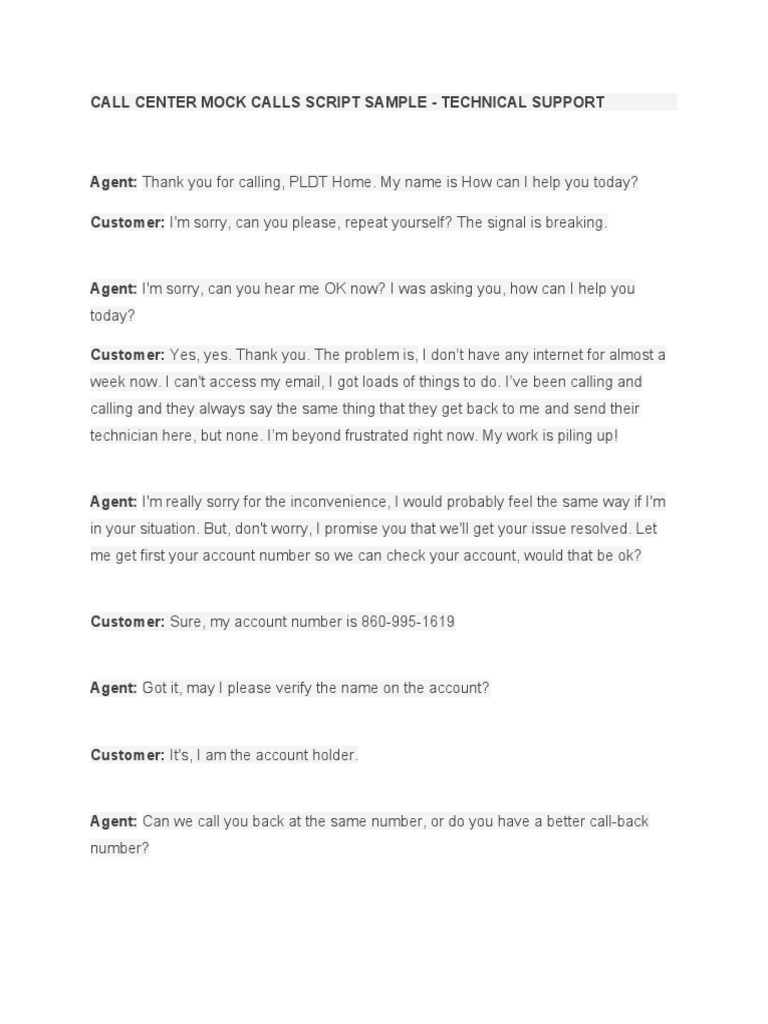 call-center-mock-calls-script-pdf-digital-subscriber-line-modem