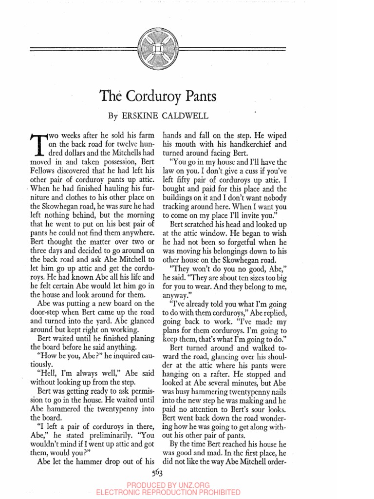 The Corduroy Pants