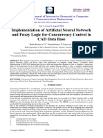 Implementation of Artificial Neural Network and Fuzzy Logic For Concurrency Control in CAD Data Base