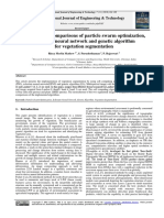 Performance comparisons of particle swarm optimization,  echo state neural network and genetic algorithm  for vegetation segmentation