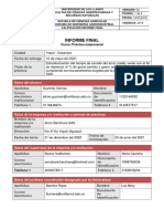 Informe Final: Curso: Práctica Empresarial