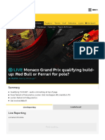 F1 LIVE Monaco Grand Prix Qualifying Latest - Live - BBC Sport