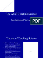 The Art of Teaching Science: Introduction and Welcome