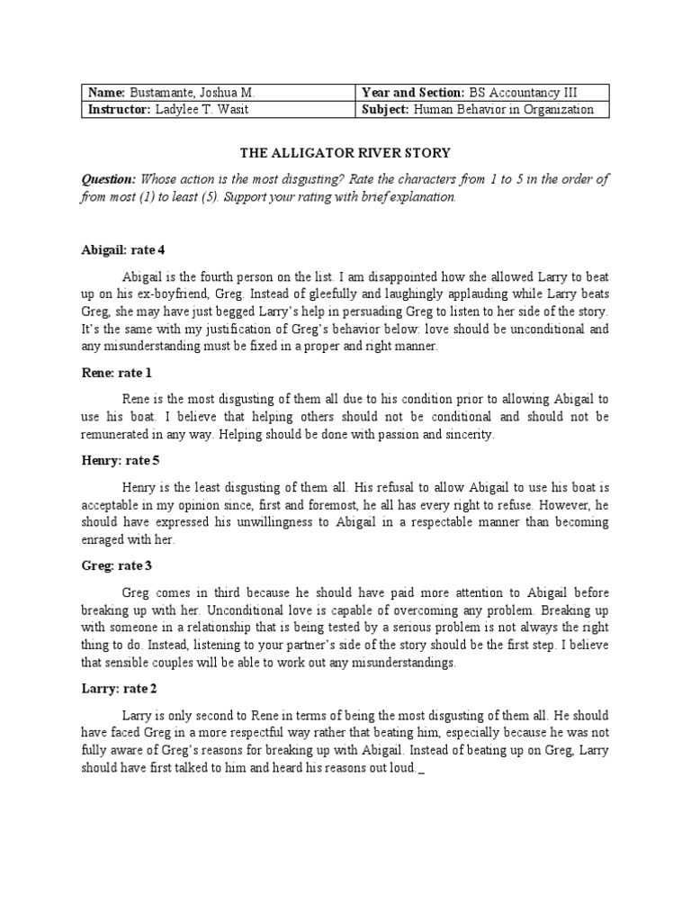 The Alligator River Story PDF