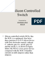 SCS- SILICON CONTROLLED SWITCH