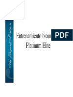 Entrenamiento biomédico Platinum Elite