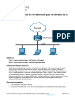 3.7.10 Lab Use Wireshark to View Network Traffic Es XL