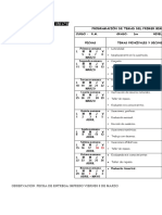 Programación de temas primer bimestre matemáticas grado 1ro