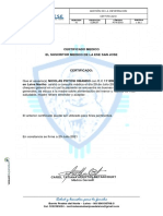 Certificado Medico