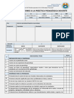 Ficha de Monitoreo Pedagógico 2022