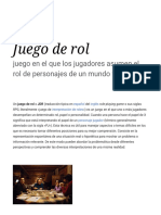 Juego de Rol - Wikipedia, La Enciclopedia Libre