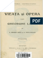 Viața Și Opera Lui Gheorghe Lazăr