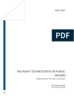 The Right To Participate in Public