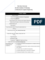 Course Outline: Dire Dawa University Dire Dawa Institute of Technology School of Electrical & Computer Engineering