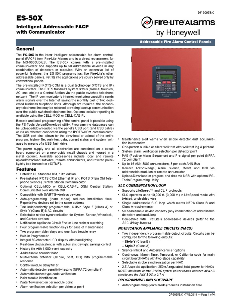 ES50X Ficha técnica PDF Electricity Electrical Engineering