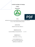 Reporte de Lectura Procedimientos Complejos Del Artículo 369 Al 372 Del Código Procesal Penal