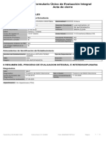 Evaluación integral de estudiante con TDA