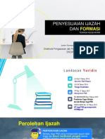 Penyesuaian Ijazah Dan Formasi