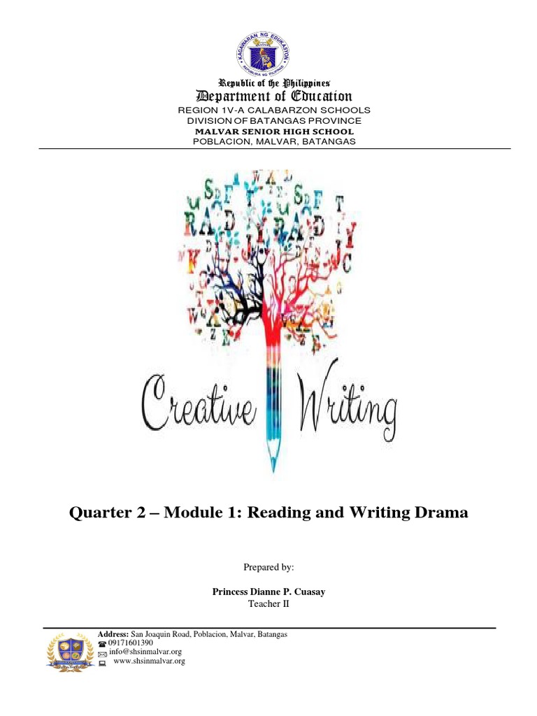 Department of Education Quarter 2 Module 1 Reading and Writing