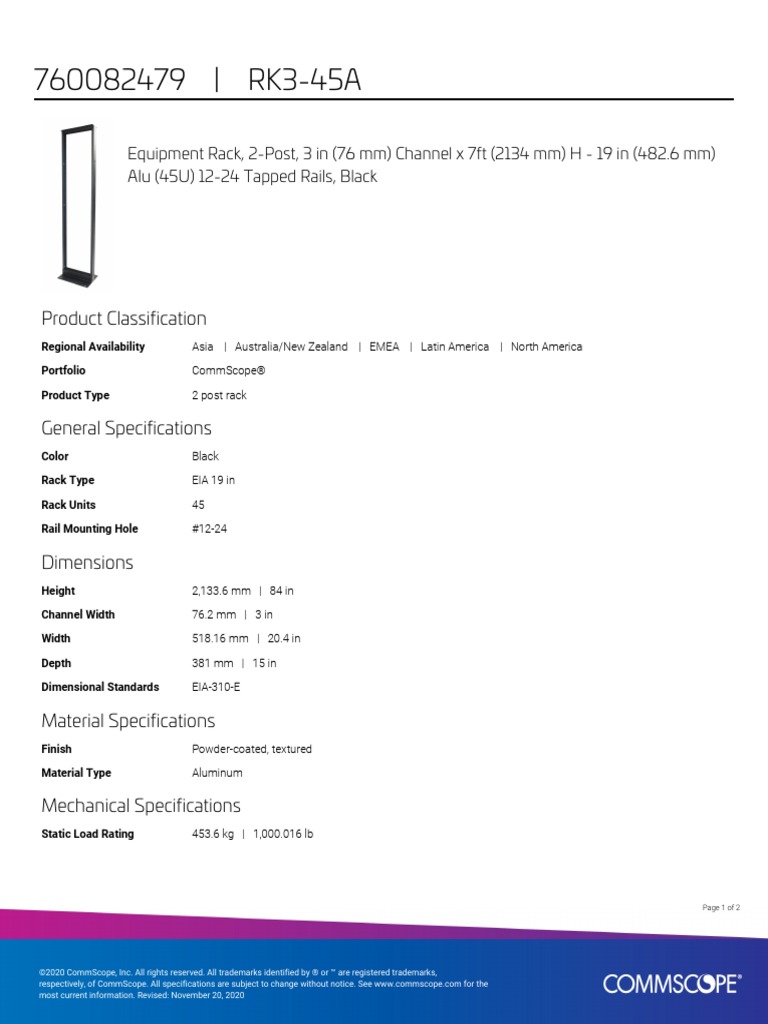 Rack 760082479 Product Specifications | PDF | Screw | Mechanical ...