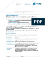 Catalogo de Presto