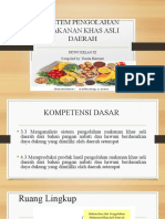 KD. 3.3 Sistem Pengolahan Makanan Daerah