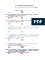 Practice Exercise (Determiners) : Choose The Correct Form of The Determiner With The Correct Choice Given Below Each