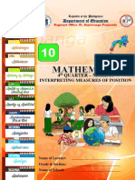 Department of Education: Interpreting Measures of Position