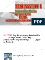 Sagutin Natin Ang PNM - 9.2.2021 - Kautusan para Sa Hudyo at Hentil