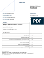 Tax Invoice for Hotel Booking