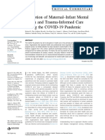 Promotion of Maternal-Infant Mental Health and Trauma-Informed Care During The Covid-19 Pandemic