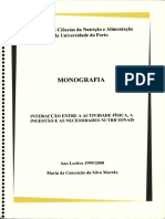 Monografia: Faculdade de Ciências Da Nutrição e Alimentação Da Universidade Do Porto