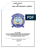 E-Mail Policy of Dr. B.R. National Law University, Sonepat