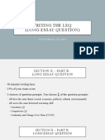 Writing the LEQ (Long Essay Question