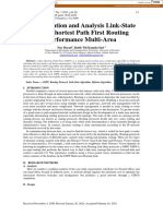 Configuration and Analysis Link-State Open Shortest Path First Routing Performance Multi-Area