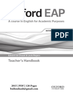Oxford EAP B1+ Intermediate Teacher - S Handbook
