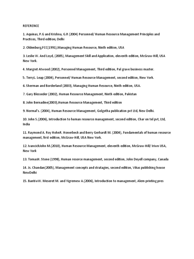 REFERENCEmmt | PDF | Career & Growth