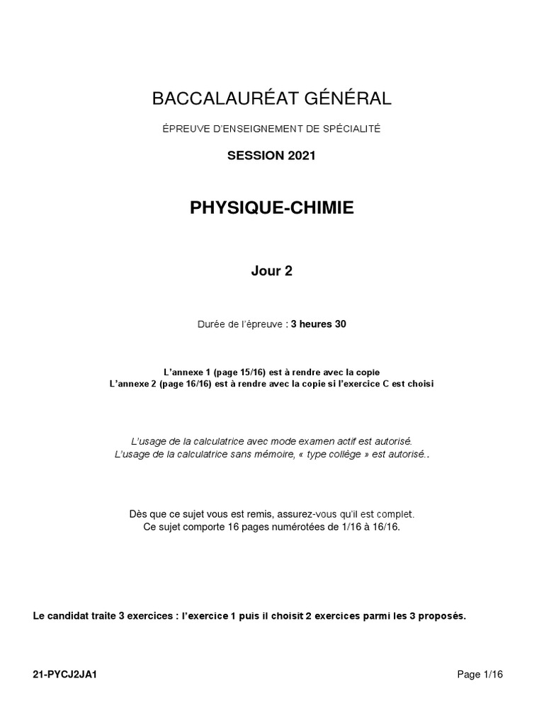 Spe Physique Chimie 2021 Asie 2 Sujet Officiel PDF Chimie Titrage