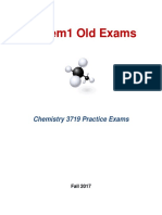 Chemistry 3719 Old Exams