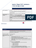 Sample Virtual Program: Stage 5 IST, Hardware - Processing Power and Storage of Data