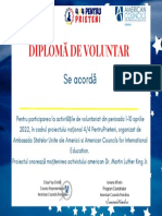 Diploma Voluntari 44pentruprieteni 2022