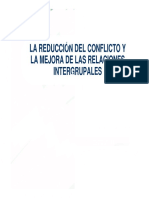 La Reducción Del Conflicto Y La Mejora de Las Relaciones Intergrupales