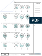 Filling in A Pattern: Answer Key