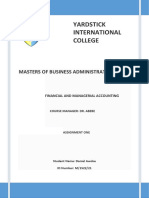 Yardstick International College: Masters of Business Administration (2013)