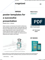 Four Conference Poster Templates for a Successful Presentation